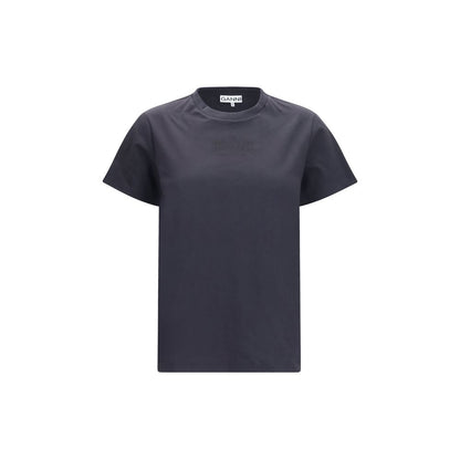 Ganni Cotton Logo T-Shirt – Black