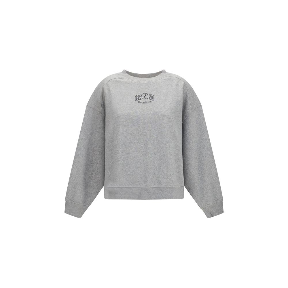 Ganni Organic Cotton Sweatshirt – Grey