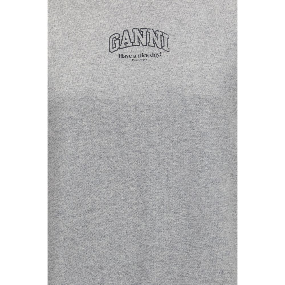 Ganni Organic Cotton Sweatshirt – Grey