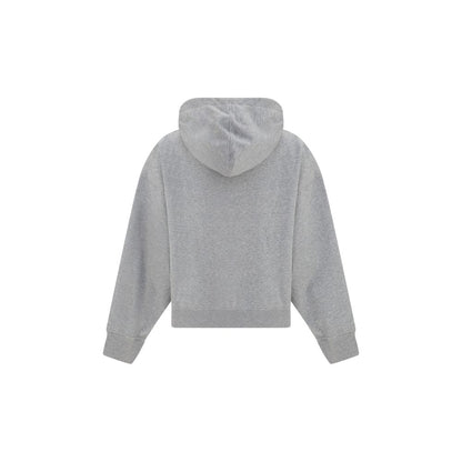 Ganni Organic Cotton Zip Hoodie – Grey