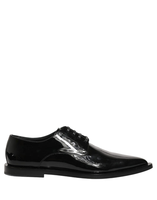 Dolce & Gabbana men's Derby lace-up shoes in calf leather – black