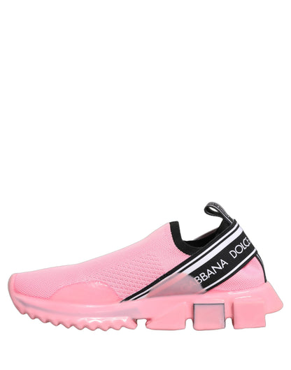 Dolce & Gabbana Sorrento Slip-On Sneakers – Pink