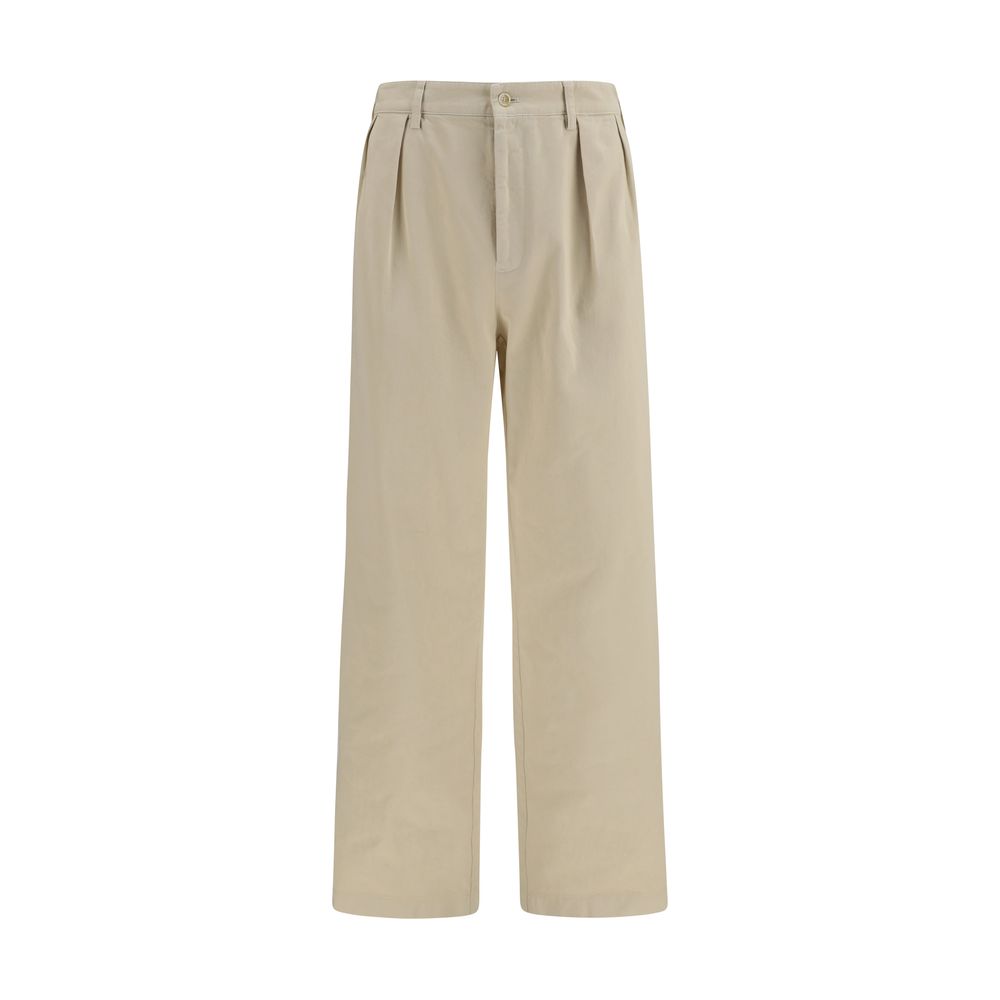 Prada straight-leg-bukser i bomuld – beige