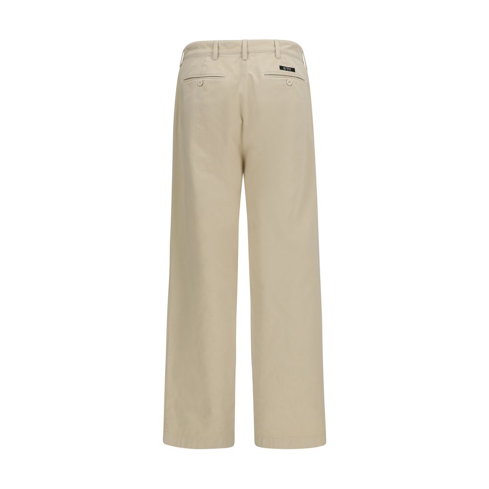 Prada straight-leg-bukser i bomuld – beige