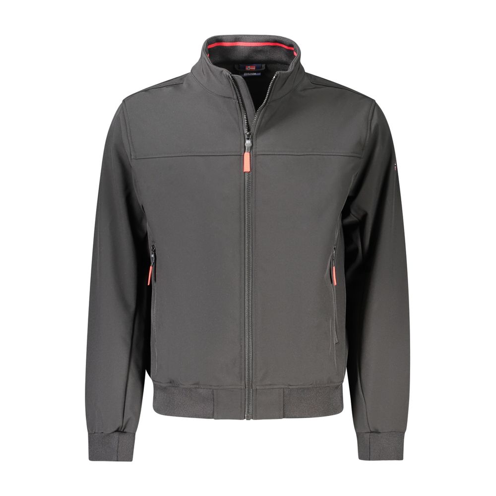 Norway 1963 black softshell jacket in polyester for men