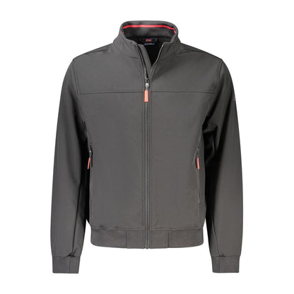 Norway 1963 black softshell jacket in polyester for men