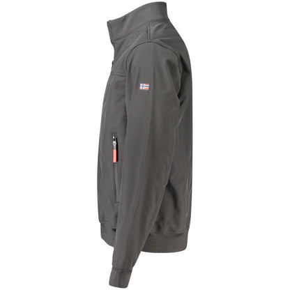 Norway 1963 black softshell jacket in polyester for men