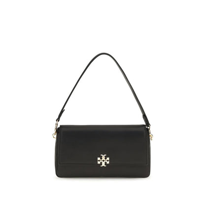 Tory Burch Charlie Calf Leather Shoulder Bag – Black