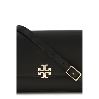 Tory Burch Charlie Calf Leather Shoulder Bag – Black