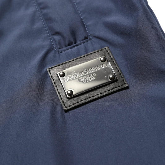 Dolce & Gabbana Dark Blue Polyester Jogger Sweatpants Pants