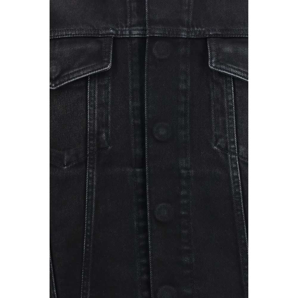 Gucci GG-jacquard denimjakke i bomuld – blå