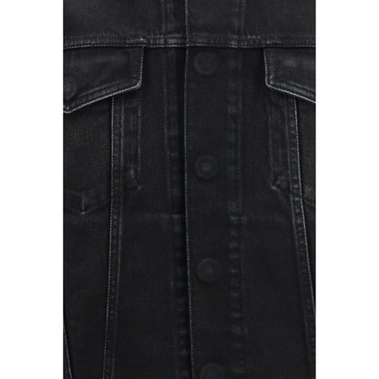 Gucci GG-jacquard denimjakke i bomuld – blå