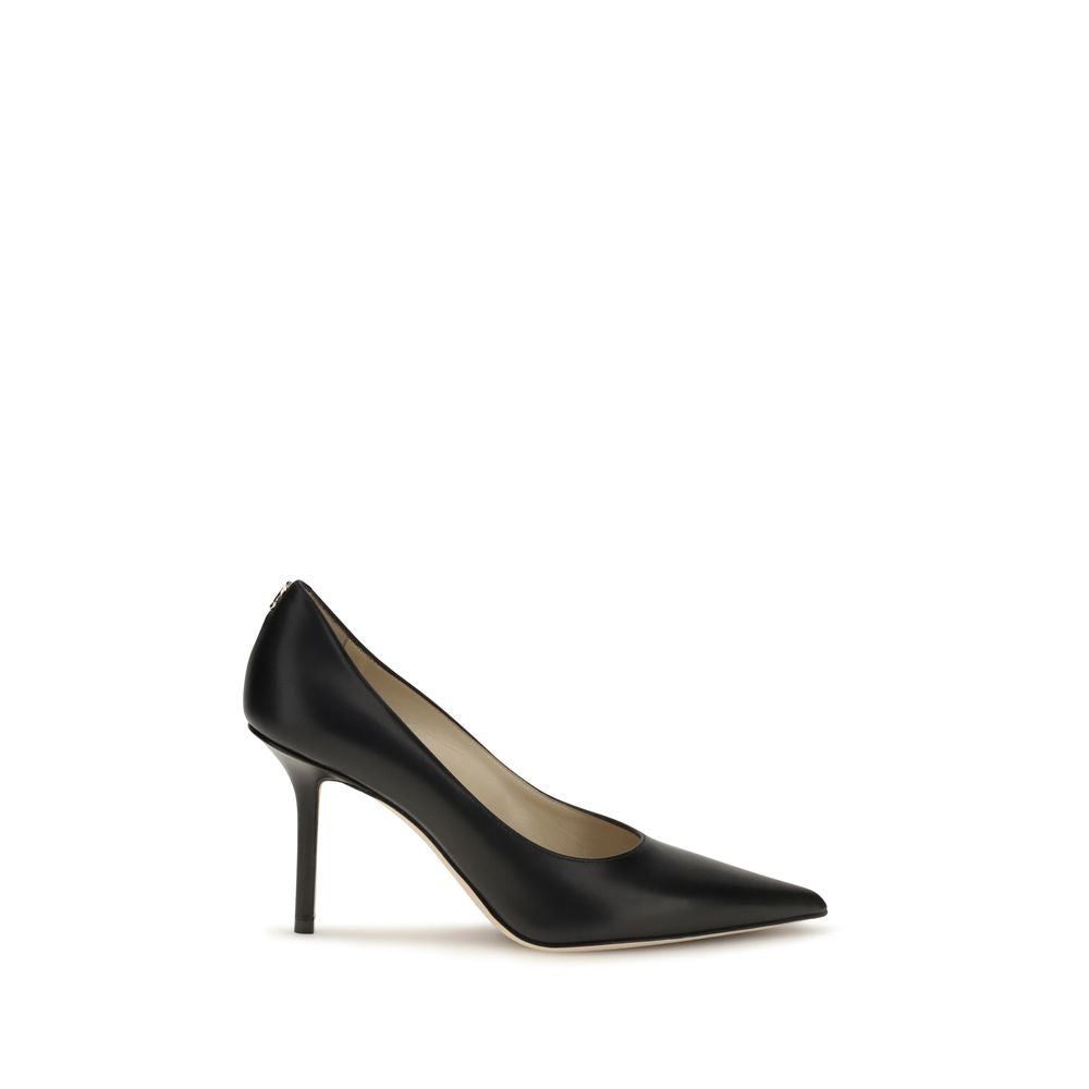 Jimmy Choo Love Calf Leather Pumps with 85 mm Heel – Black