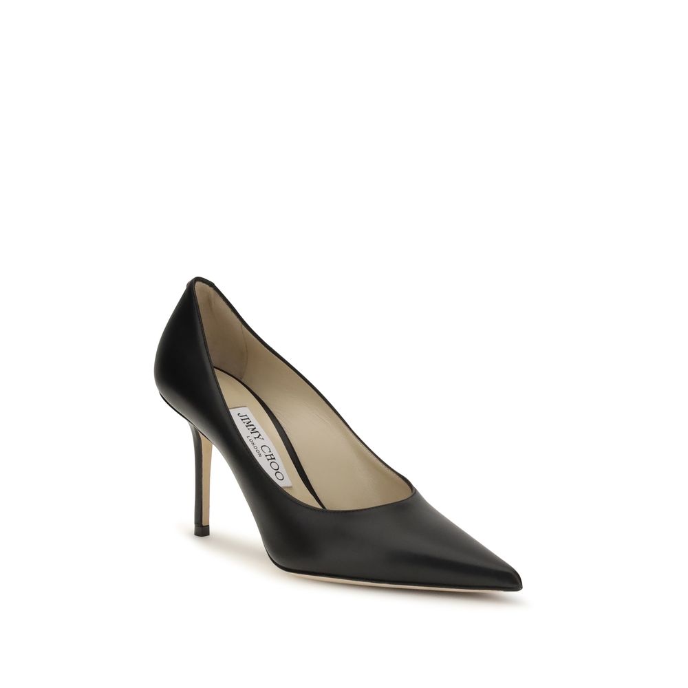 Jimmy Choo Love Calf Leather Pumps with 85 mm Heel – Black