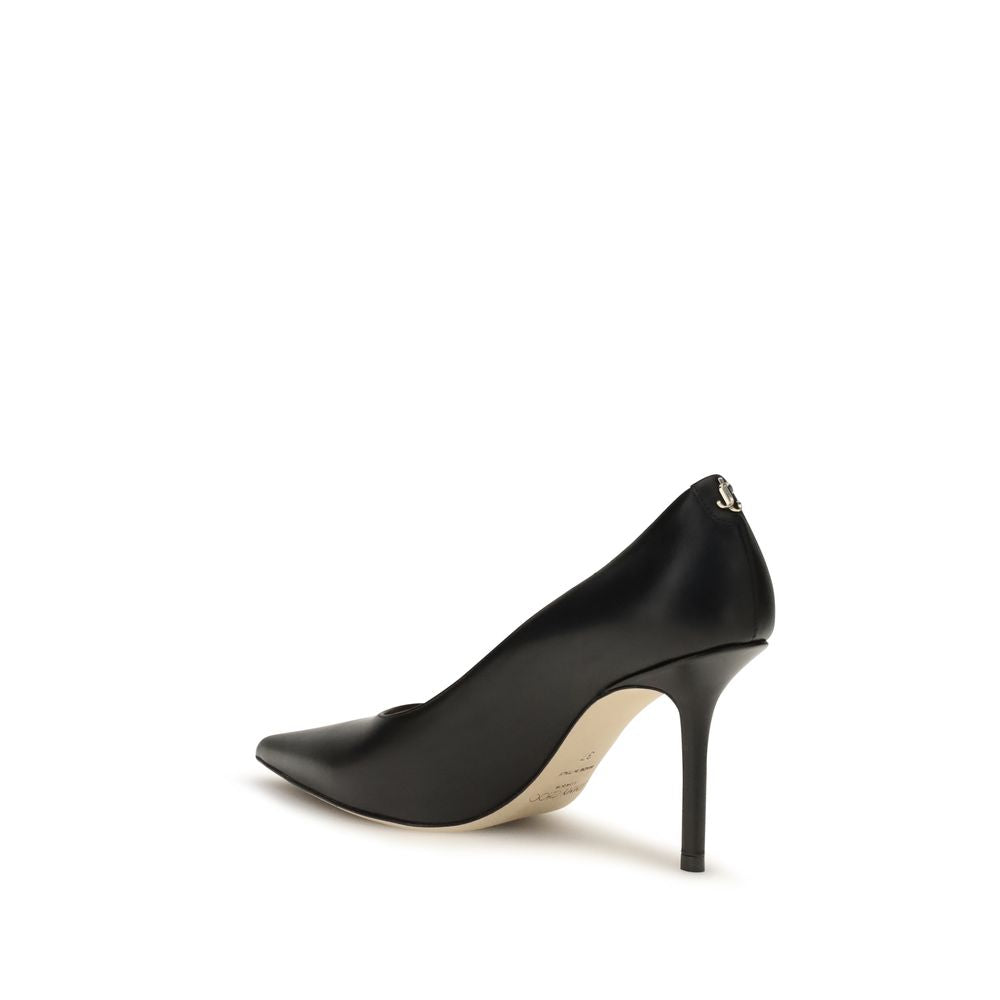Jimmy Choo Love Calf Leather Pumps with 85 mm Heel – Black
