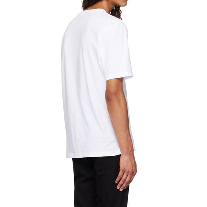 Moschino White Cotton T-Shirt for Men