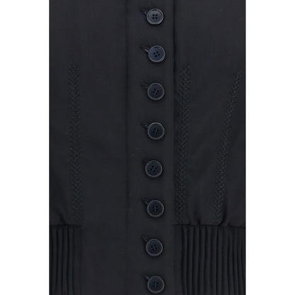 Alexander McQueen black polyester bomber jacket