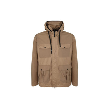 Herno Brown Cotton Shell Jacket for Men