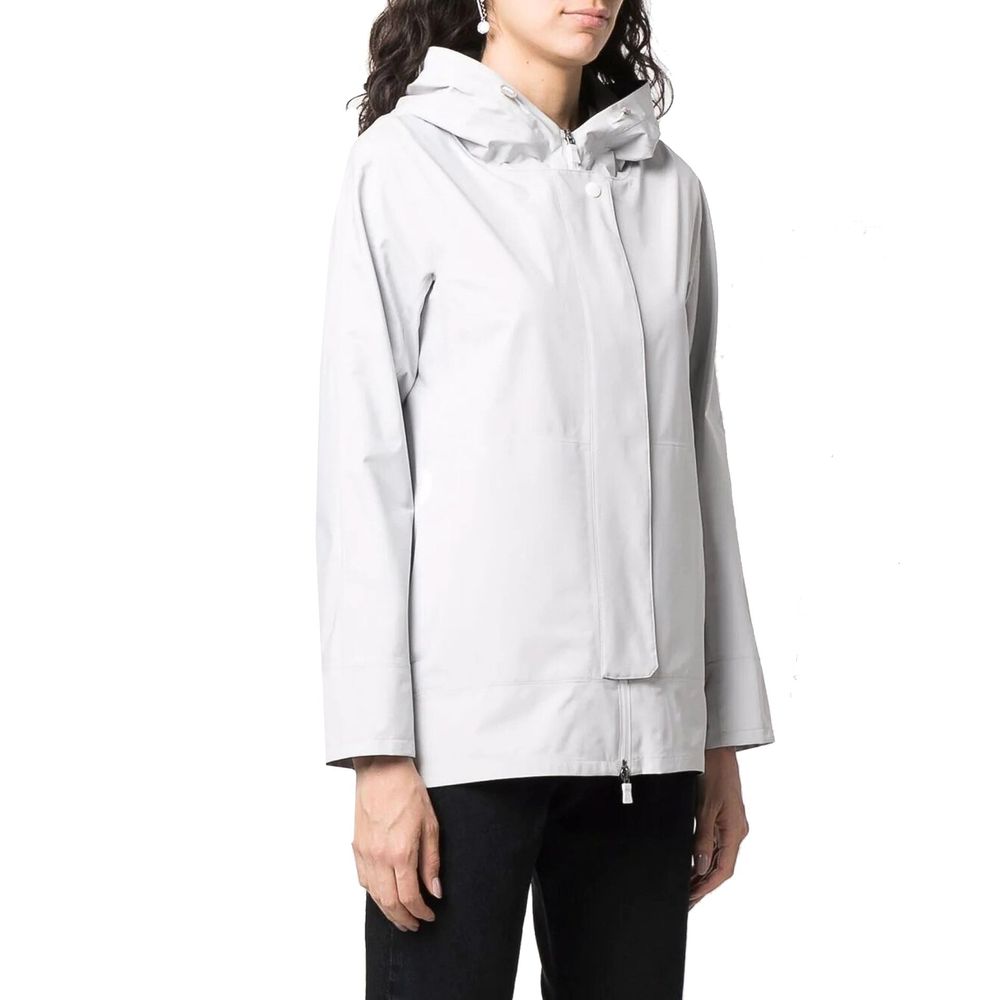 Herno Laminar Women's Hooded Shell Jacket – Grey