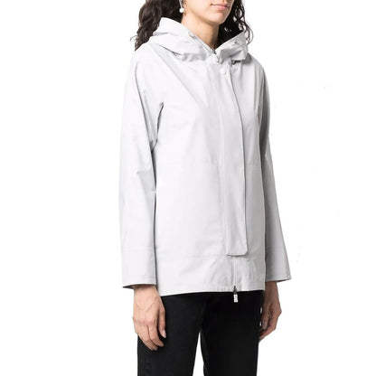 Herno Laminar Women's Hooded Shell Jacket – Grey