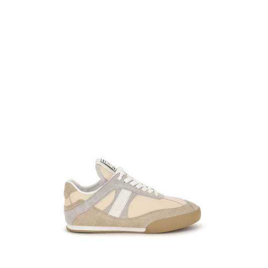 Chloé Gray Calf Leather Bos Taurus Athletic Sneakers