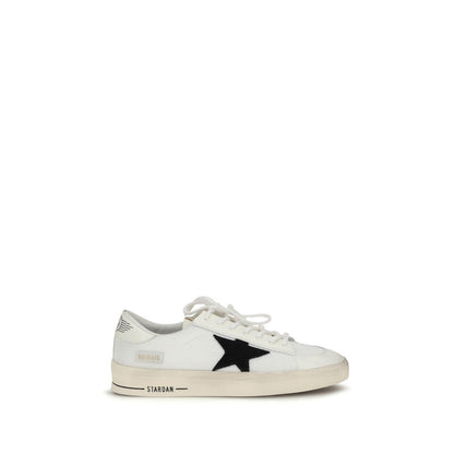 Golden Goose White Calf Leather Bos Taurus Sneakers