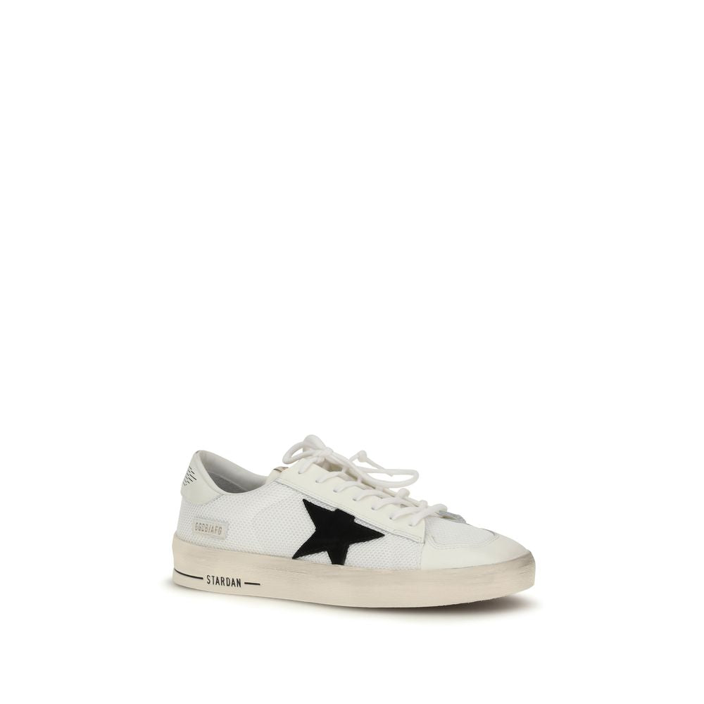 Golden Goose White Calf Leather Bos Taurus Sneakers