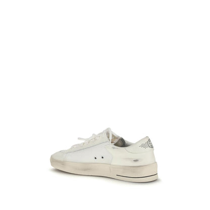 Golden Goose White Calf Leather Bos Taurus Sneakers