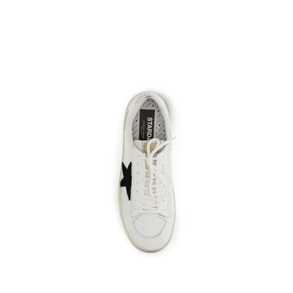 Golden Goose White Calf Leather Bos Taurus Sneakers