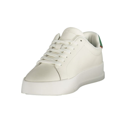 Tommy Hilfiger White Polyurethane Men's Sneaker