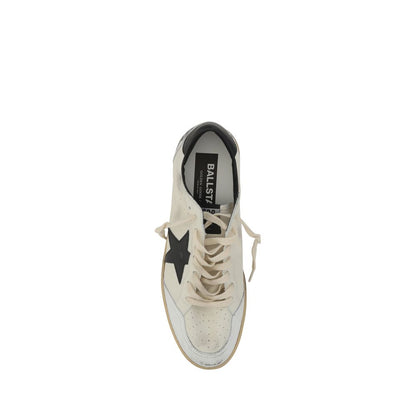 Golden Goose White Calf Leather Bos Taurus Low Top Sneakers
