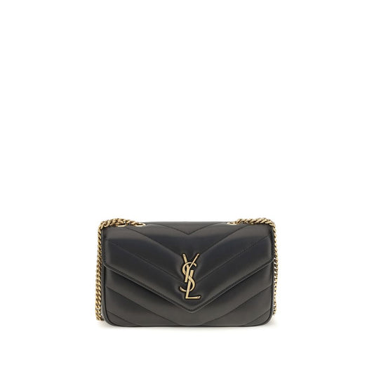 Saint Laurent LouLou Lambskin Shoulder Bag – Black