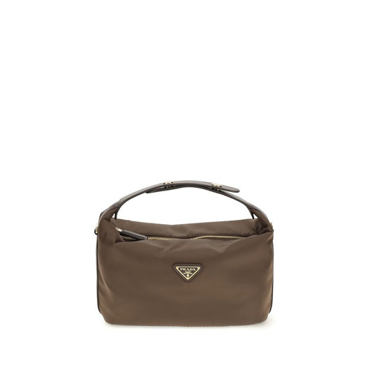 Prada Chérie Mini Bag in Re-Nylon and Calf Suede – Brown