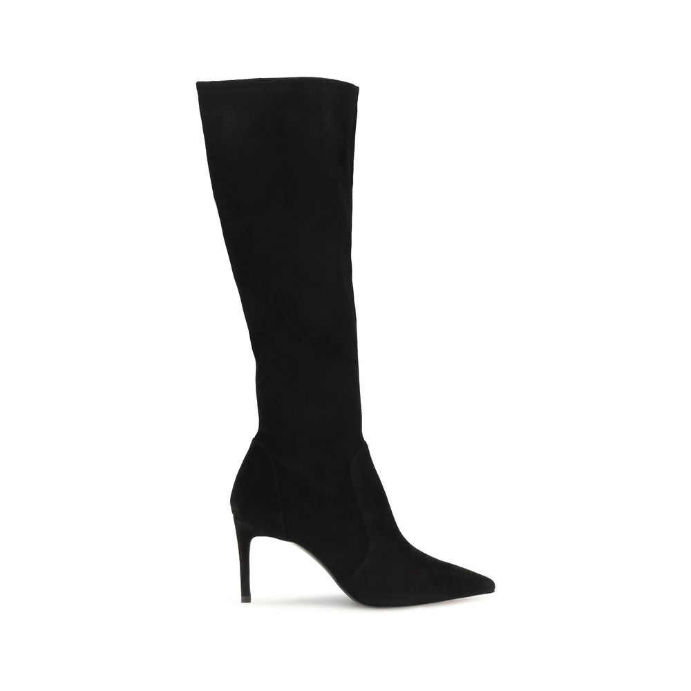 Stuart Weitzman Power støvler i ruskind – sort