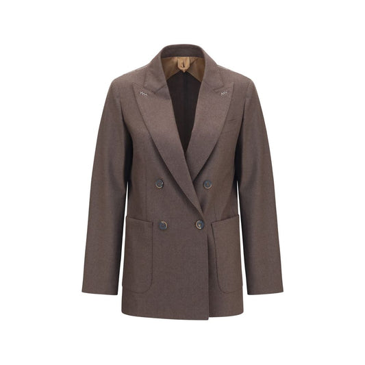 Max Mara Cloruro Brown Cashmere Blend Blazer