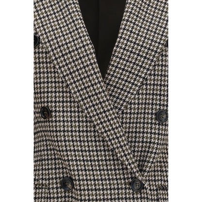 Max Mara Eccelso blazer i viskose og merinould – flerfarvet