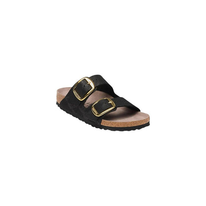 Birkenstock Black Synthetic Flat Sandals