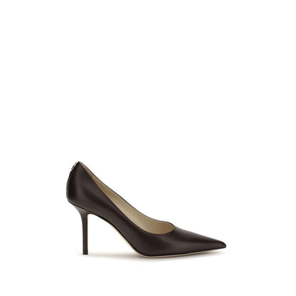 Jimmy Choo Brown Calf Leather Bos Taurus High Heel Pumps