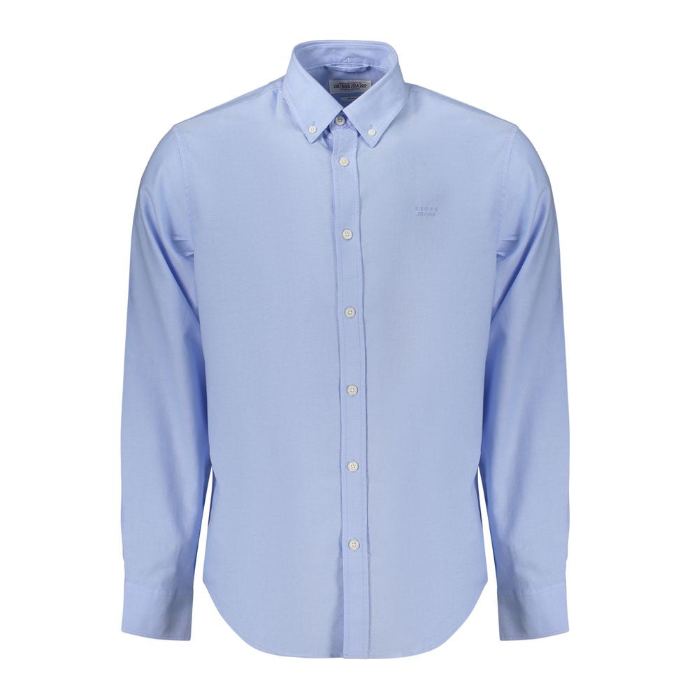 Guess Jeans Azzurro Cotton Men's Shirt