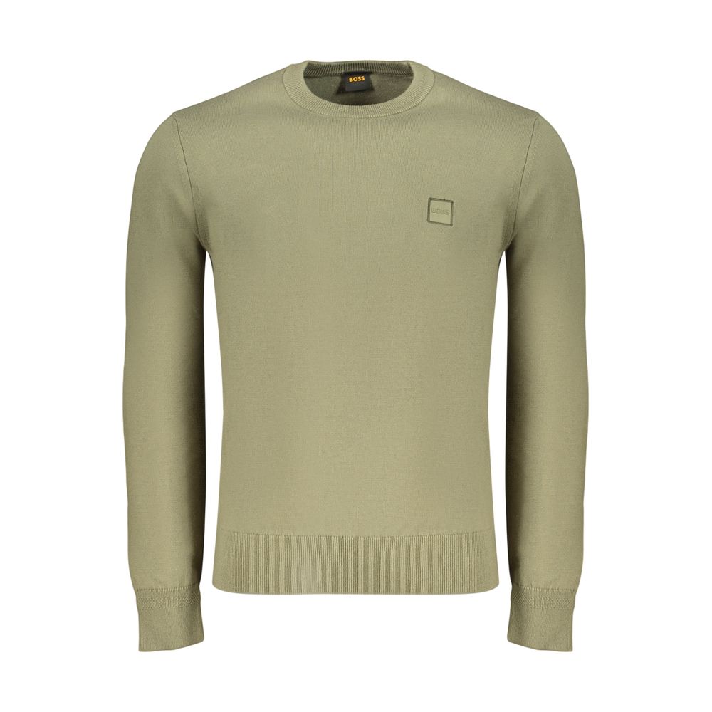 Hugo Boss Green Cotton Men's Shirt