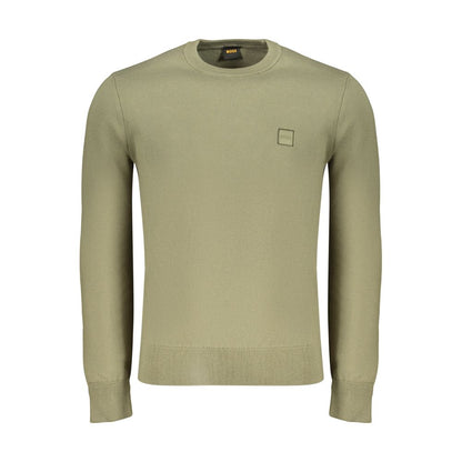 Hugo Boss Green Cotton Men's Shirt