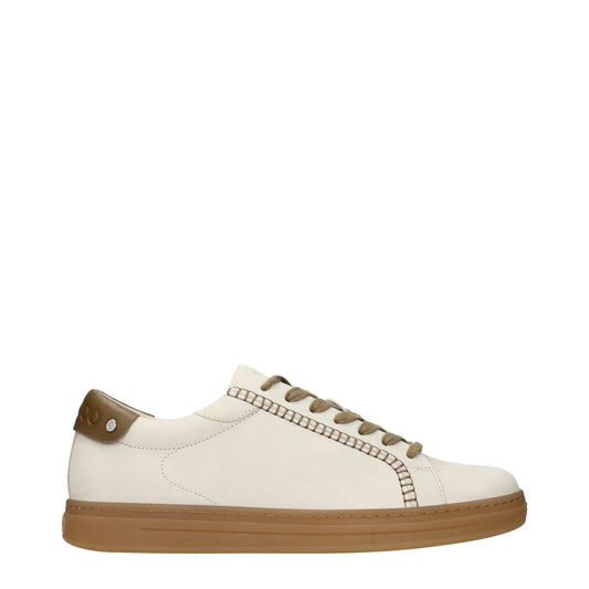 Jimmy Choo Men's Leather Sneakers – Beige
