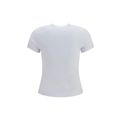 Off-White White Slim-Fit Cotton-Blend T-Shirt