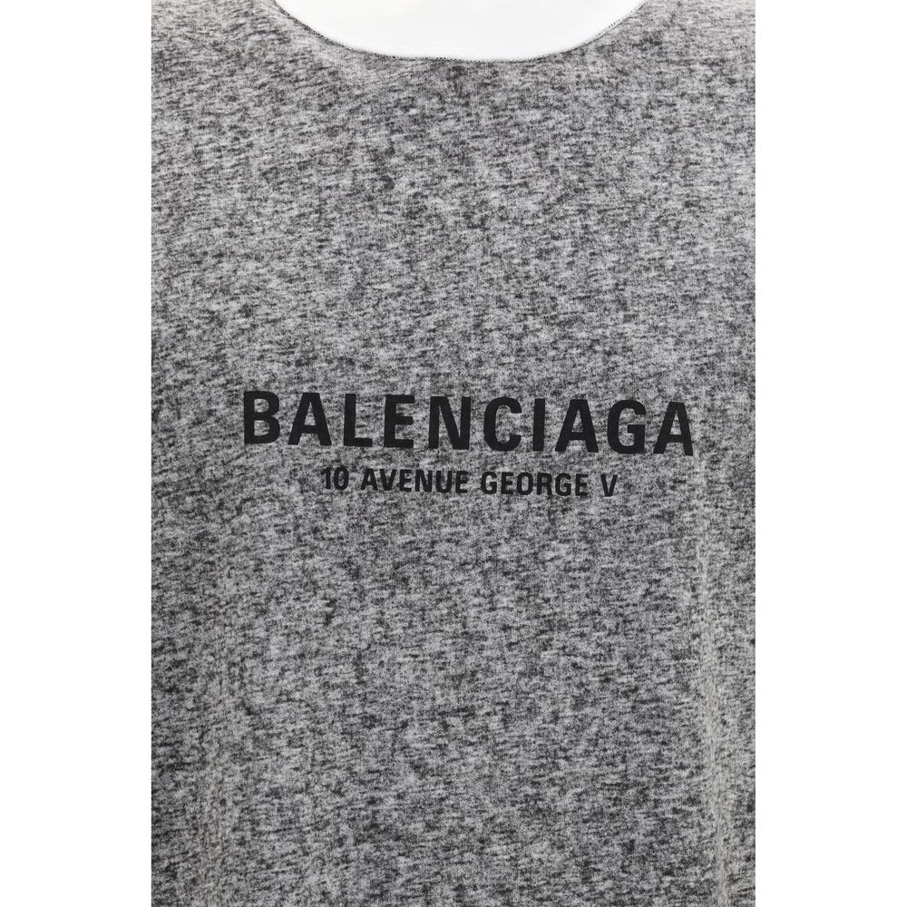 Balenciaga Oversized Cotton T-Shirt – Grey