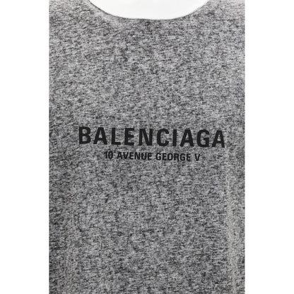 Balenciaga Oversized Cotton T-Shirt – Grey
