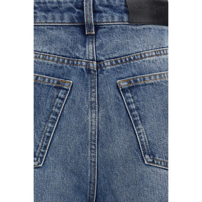 Givenchy Blue Cotton Relaxed Fit Jeans