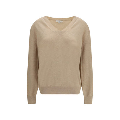 Malo Cashmere V-Neck Sweater – Beige