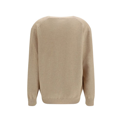 Malo Cashmere V-Neck Sweater – Beige