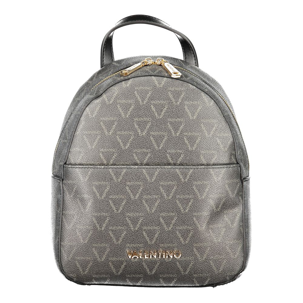 Mario Valentino Black Polyurethane Women's Backpack