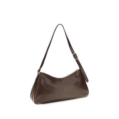Prada Brown Calf Leather Bos Taurus Shoulder Bag